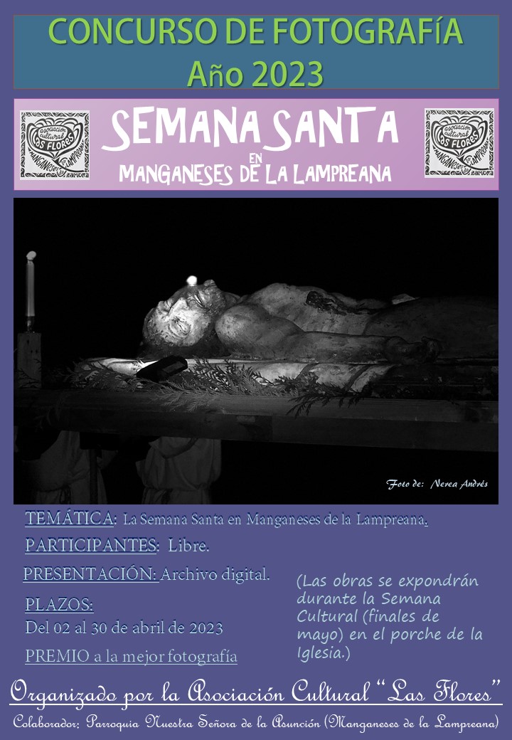 Concurso de Fotografía «Semana Santa en Manganeses de la Lampreana» 2023.